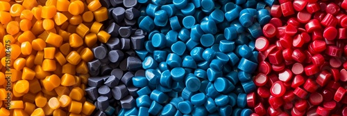 Colorful Plastic Pellets for Material Manufacturing and Polymer Industry