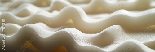 Pure Comfort: White Foam Texture Offering Softness, Material Flexibility, and Clean Cushioning