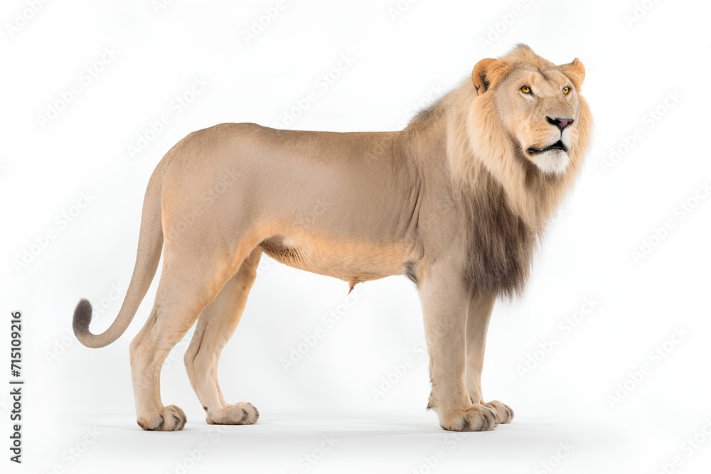 lion isolated on white
