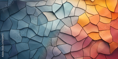 Slate pattern Voronoi pastels