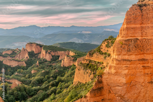 Las Medulas. Considered the largest open pit gold mine in the entire Roman Empire. Leon, Castile and leon, Spain.