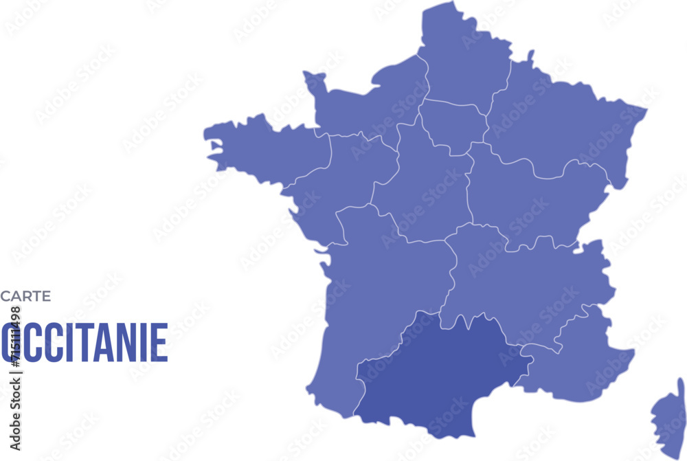Infographie Carte France Occitanie