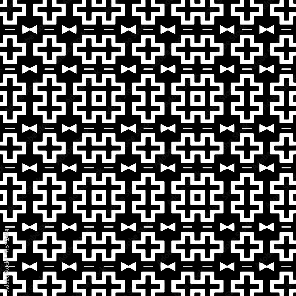 A white background with black design.Seamless texture for fashion, textile design, on wall paper, wrapping paper, fabrics and home decor. Simple repeat pattern. Geometric patterns. A white background with black design.Seamless texture for fashion, textile design, on wall paper, wrapping paper, fabrics and home decor. Simple repeat pattern. Geometric patterns.