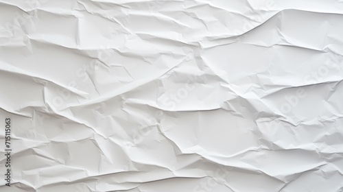 Crumpled white paper background or backdrop