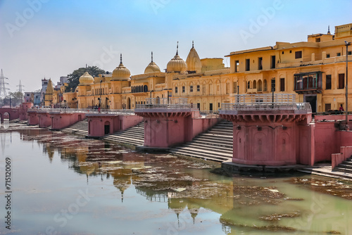 Ayodhya, India. Architecture of Ayodhya, also known as Saketa, an ancient city of India, believed to be the birthplace of Rama.
