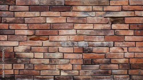 Brick wall background for vintage style exterior