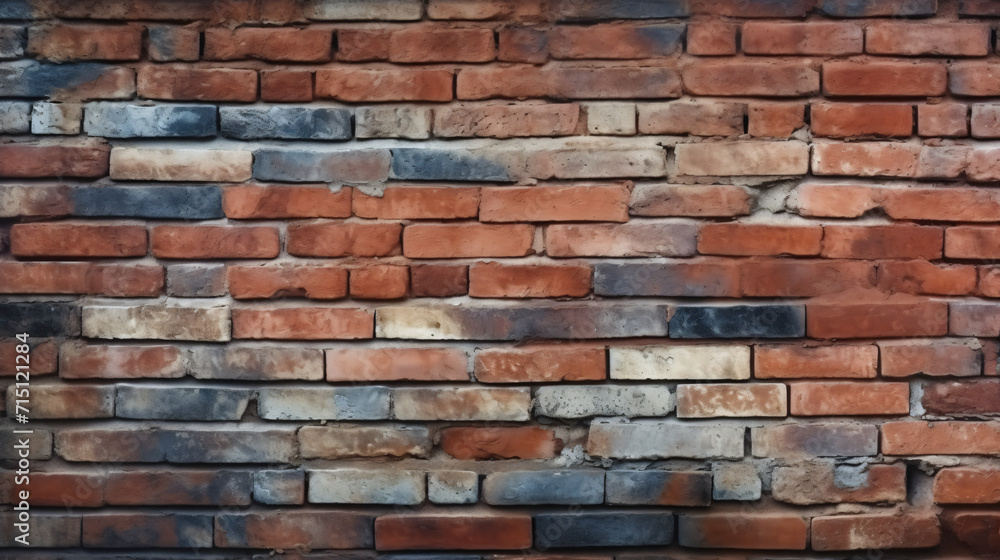 Brick wall background for vintage style exterior