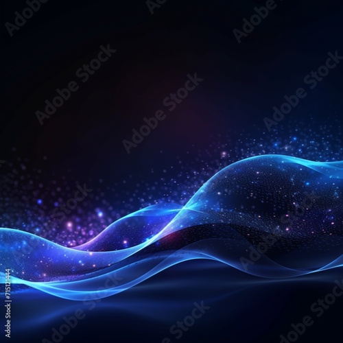 3d render dark blue abstract wave pattern wallpaper