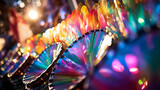 Steelpan in the carnival amidst the feathers and sequins of the carnival and festivities swirling