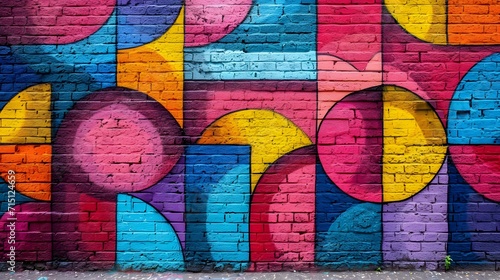 colorful graffiti wall. old painted wall with paint. graffiti on a brick wall
