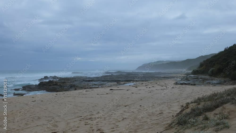 Seal Point beach with the Cape Otway lightstation in the background, Cape Otway, Victoria, Australia Seal Point beach with the Cape Otway lightstation in the background, Cape Otway, Victoria, Australia