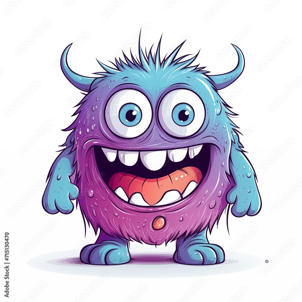 Adorable cartoon monster Adorable cartoon monster