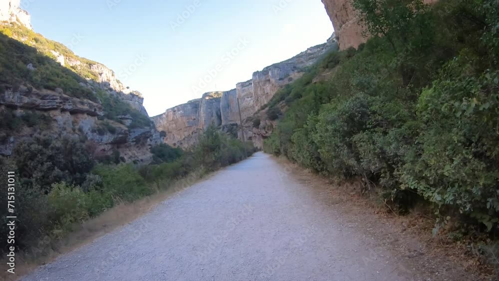 the mountain gorge of Foz de Lumbier, Navarra, Spain the mountain gorge of Foz de Lumbier, Navarra, Spain