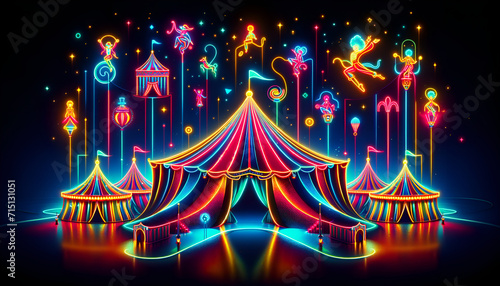 Neon Circus Spectacle