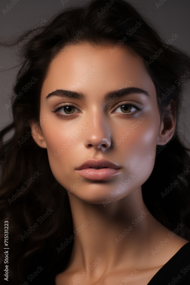 fashion model with natural beautiful makeup fashion model with natural beautiful makeup