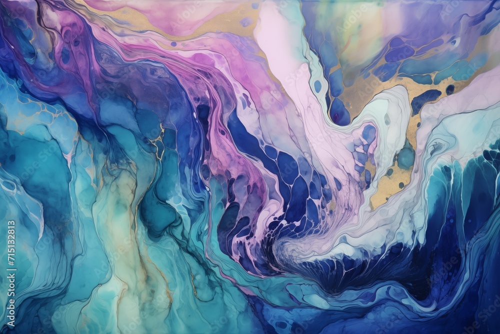 Soft Pastel Swirls Artistic Canvas