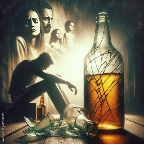 Shards of Addiction: The Battle Against Alcohol