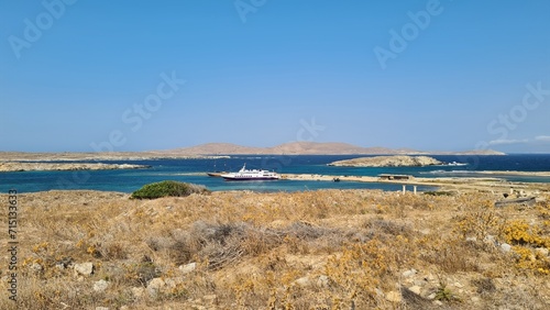 Delos Island, a jewel in the Aegean Sea, holds rich mythological and archaeological significance.  photo