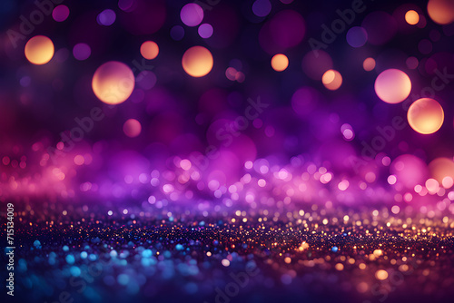 blue glow purple pink particle abstract bokeh background