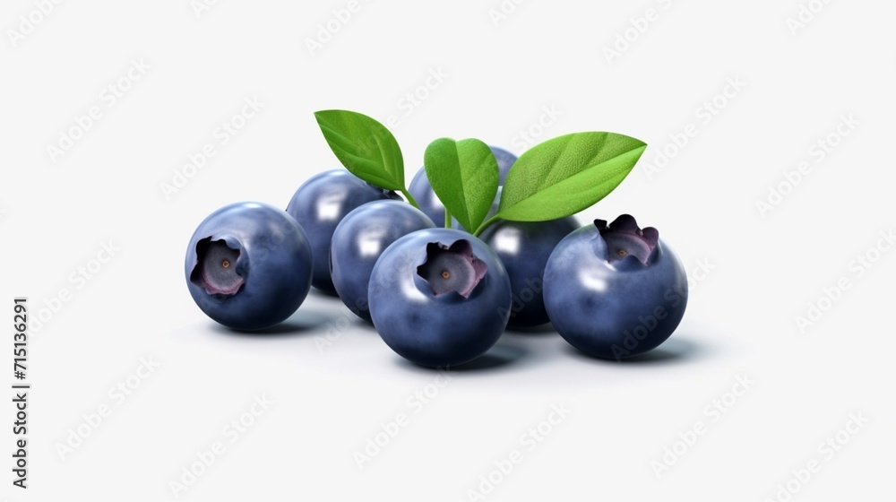 blueberries fruit icon isolated on transparent Ai Generative blueberries fruit icon isolated on transparent Ai Generative