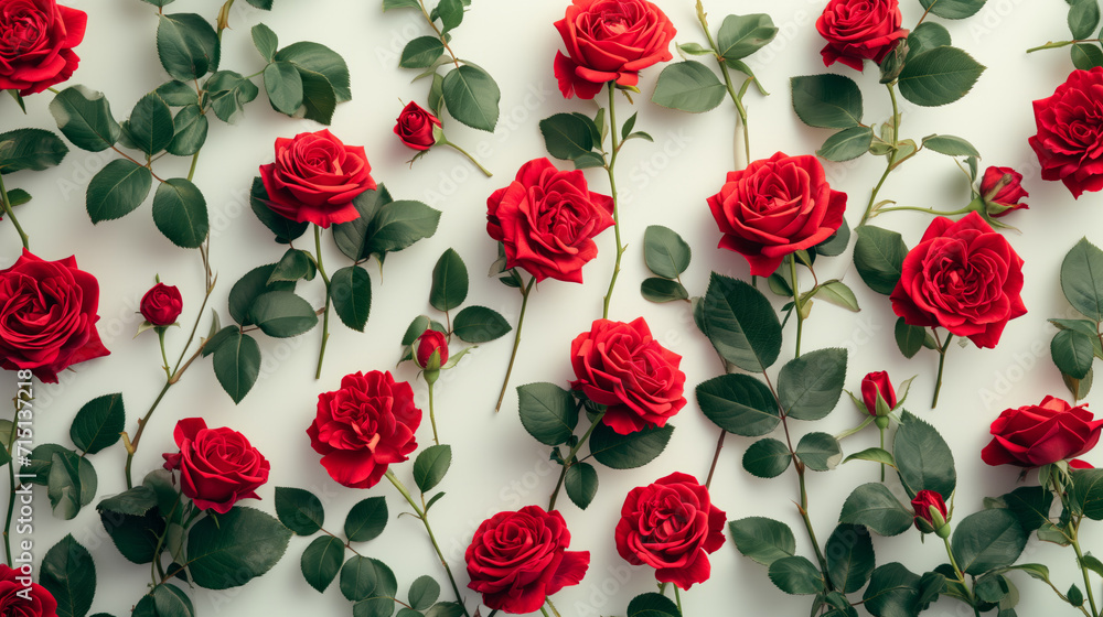 Buds of beautiful fresh roses lie on background. Roses pattern Buds of beautiful fresh roses lie on background. Roses pattern