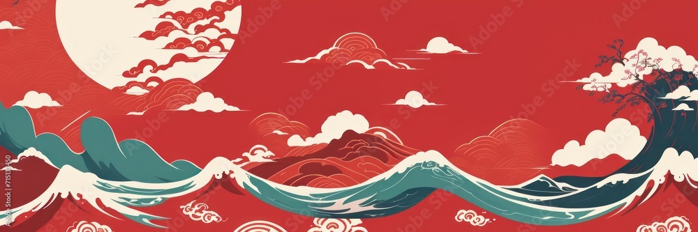 Obraz premium abstrack chinese background