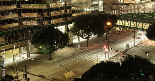 time lapse of traffic at night