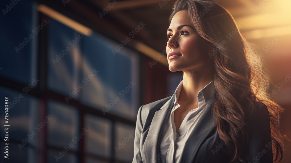 Portrait of a successful young business woman. Neural network AI generated art Portrait of a successful young business woman. Neural network AI generated art