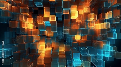 Digital abstract background Can be used for technology Ai Generative