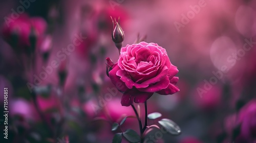 pink wallpaper of a rose isolated background