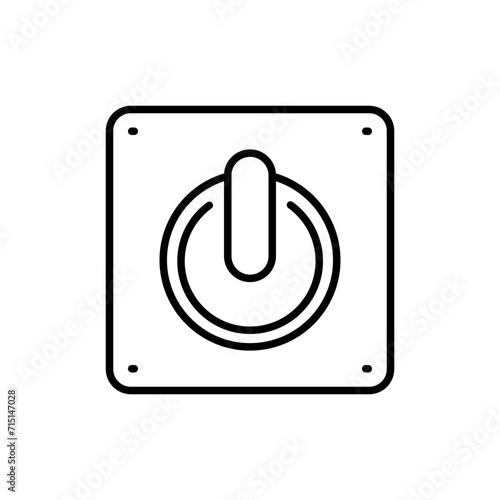 Switch outline icons, minimalist vector illustration ,simple transparent graphic element .Isolated on white background