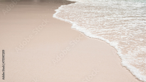tropical beach sea sand sky and summer day, vacation concept photo