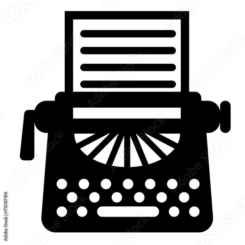 typewriter icon