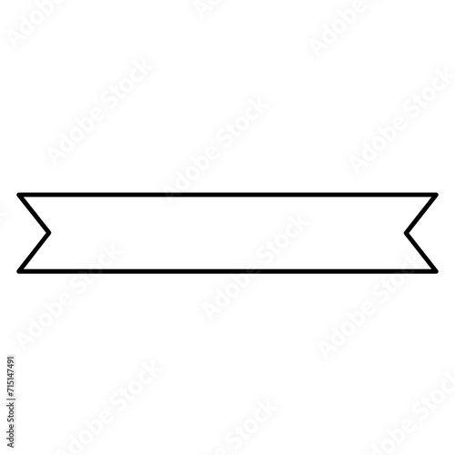 Ribbon label shape photo