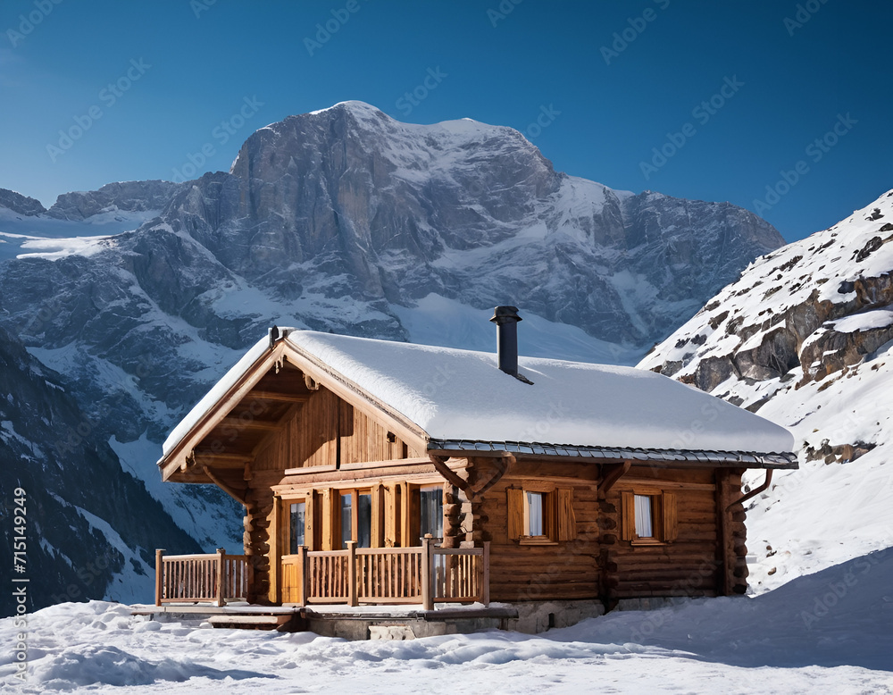 Winter Alpine Cabin Retreat