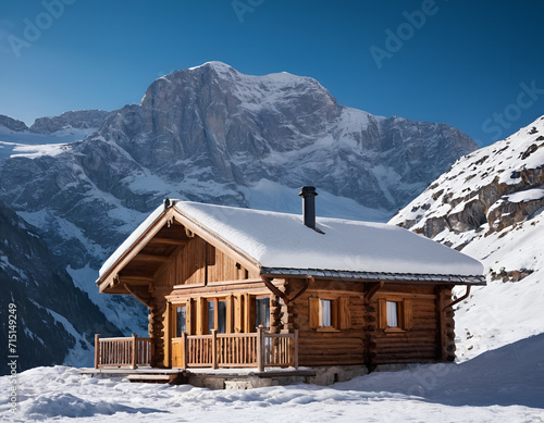 Winter Alpine Cabin Retreat