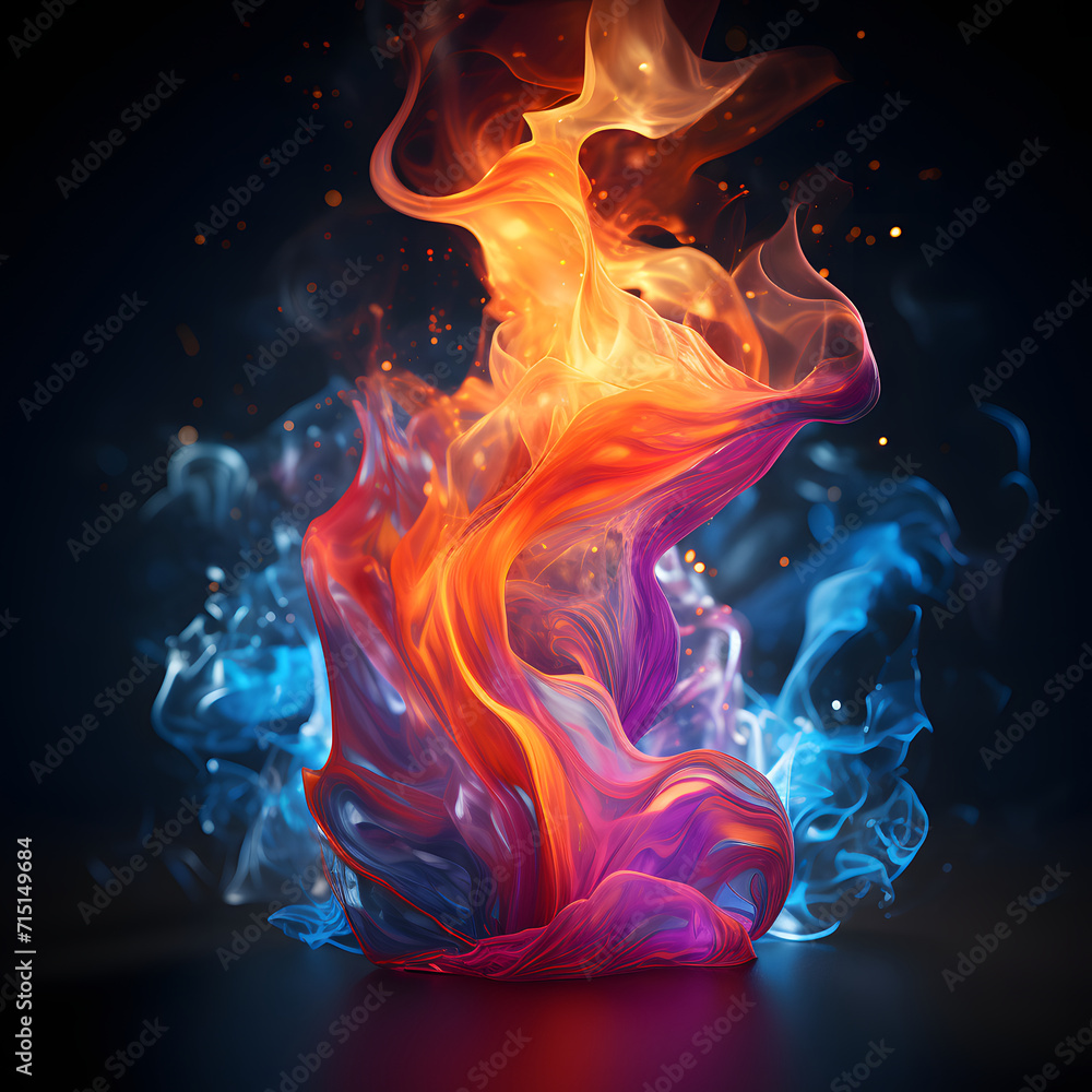Colorful Liquid and Smoke Floating on Dark Background. Neon Smoke Wallpaper. Scattered Color Spectrum Colorful Liquid and Smoke Floating on Dark Background. Neon Smoke Wallpaper. Scattered Color Spectrum