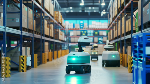 Futuristic Synergy: AI Machines and Humans in a Logistics Center