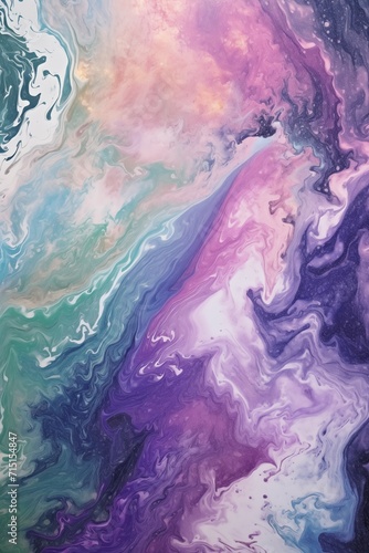 Abstract Colorful Watercolor Wash