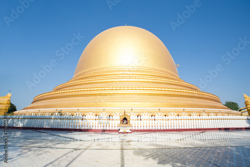 Kaunghmudaw golden pagoda near Mandalay, Myanmar photo