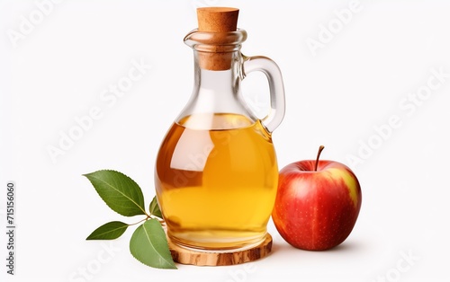 apple juice cider vinegar , isolated on transparent background cutout