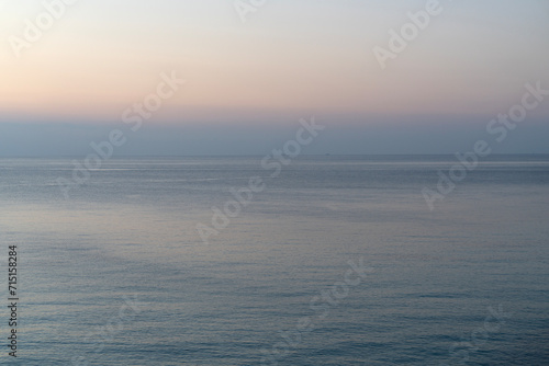 sea and sky after sunset