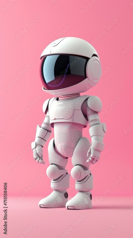 Fototapeta premium Cartoon digital avatars of Digital Guardian