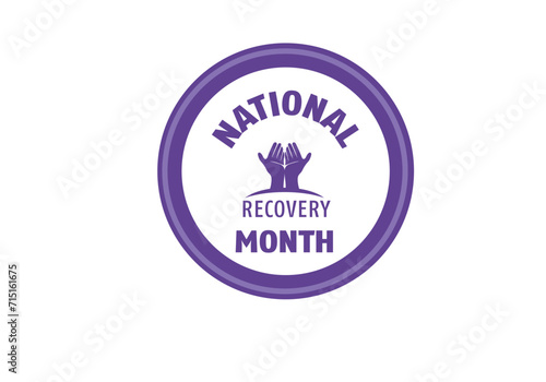 National Recovery Month Vector Artwork