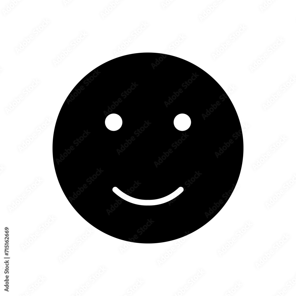 Fototapeta premium smile icon vector. smile emoticon icon. feedback