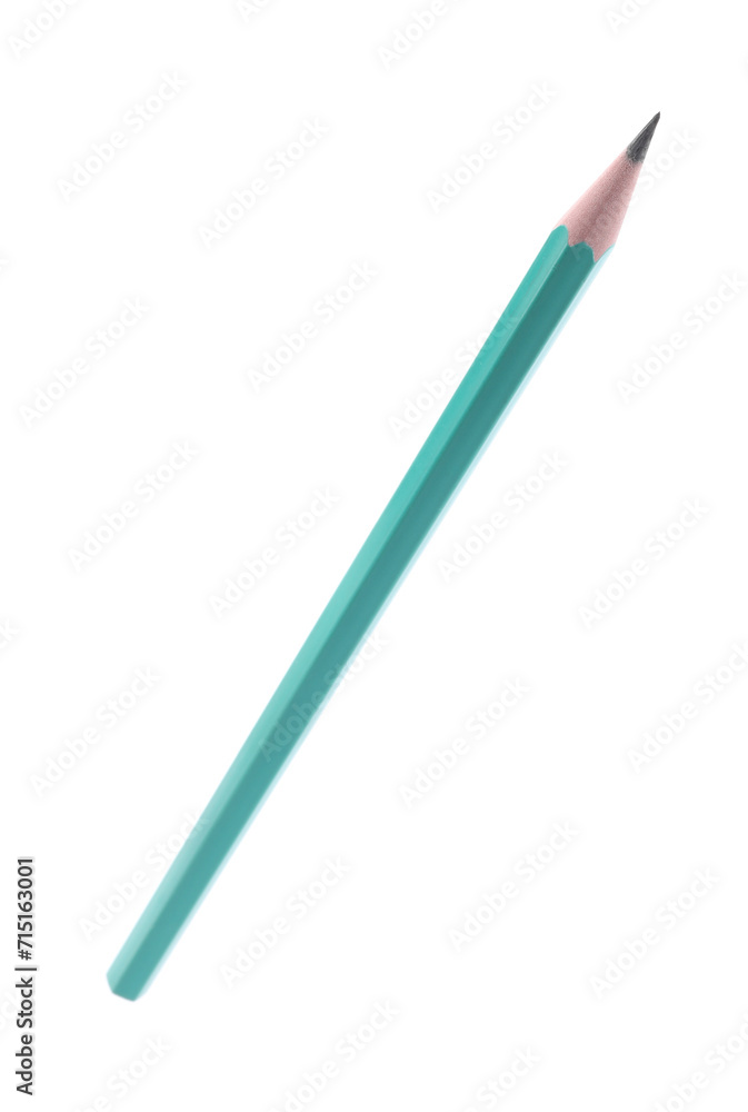 One sharp graphite pencil isolated on white One sharp graphite pencil isolated on white