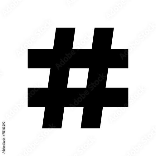 Hashtag icon vector. hashtag symbol
