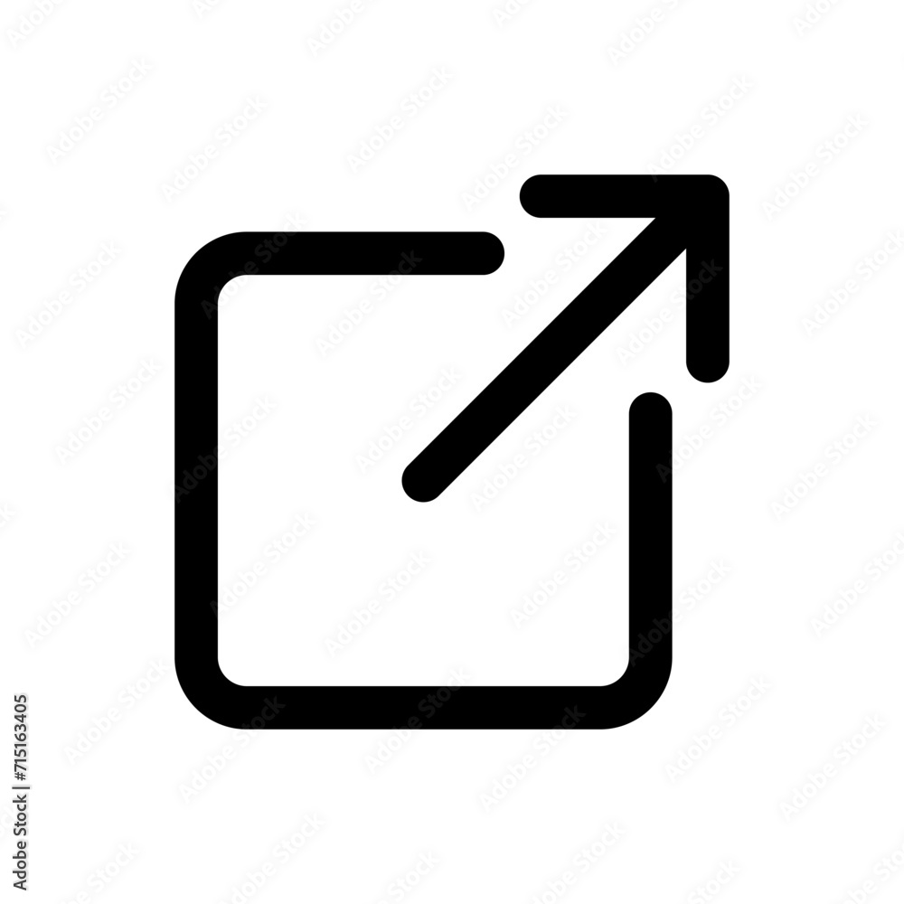 External link icon vector. link icon vector. hyperlink symbol External link icon vector. link icon vector. hyperlink symbol