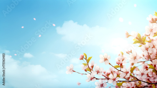 Cherry Blossoms Against Blue Sky © PETR BABKIN
