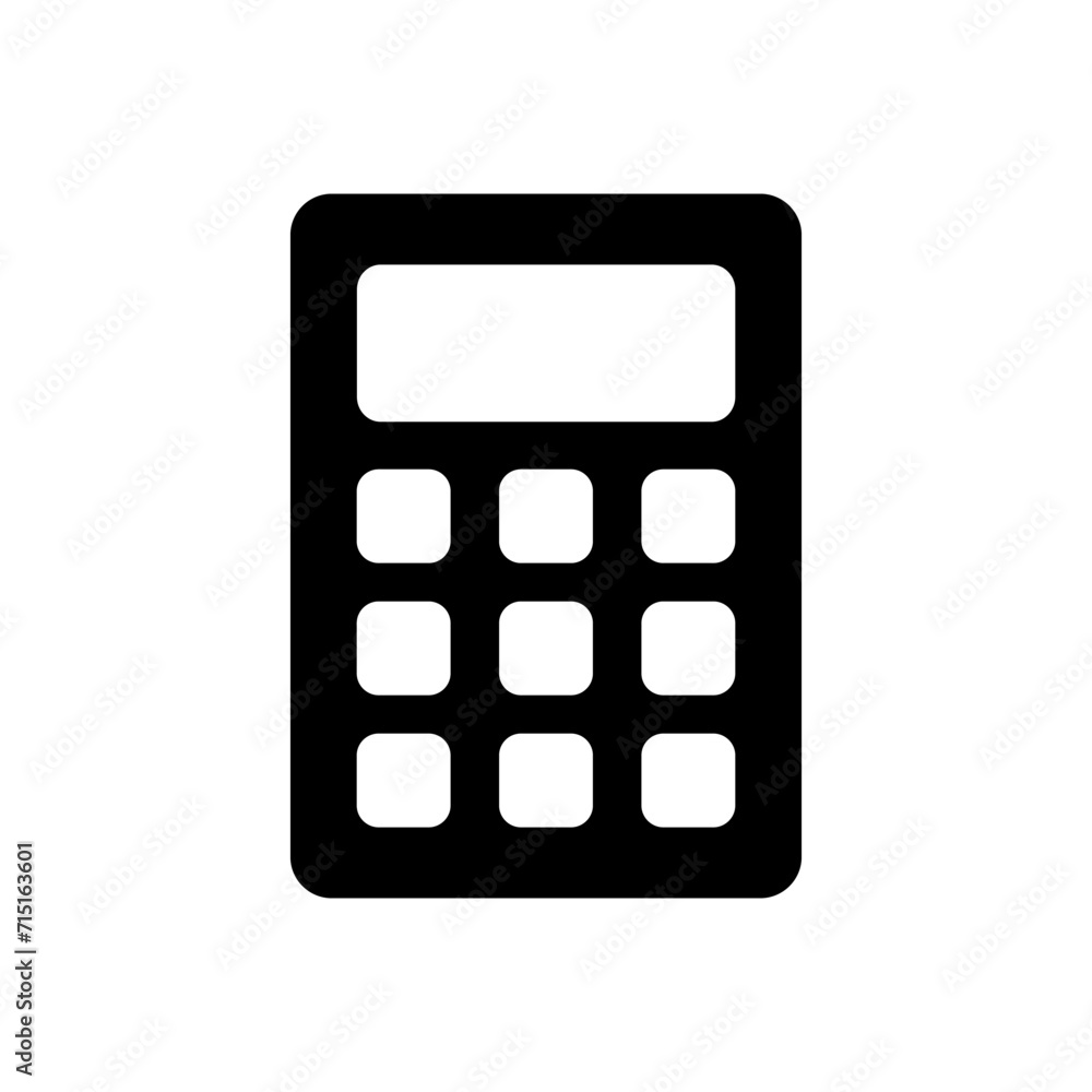 Calculator icon vector. Accounting calculator icon. calculator vector Calculator icon vector. Accounting calculator icon. calculator vector